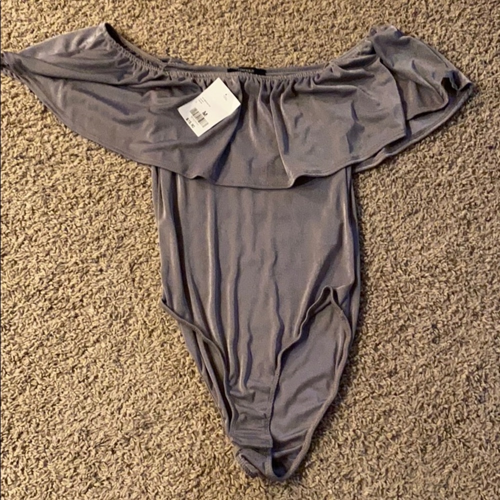 Forever 21 Silver bodysuit
